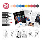 Creativ company hobbyset illustratie stripboekhelden superman kleurset