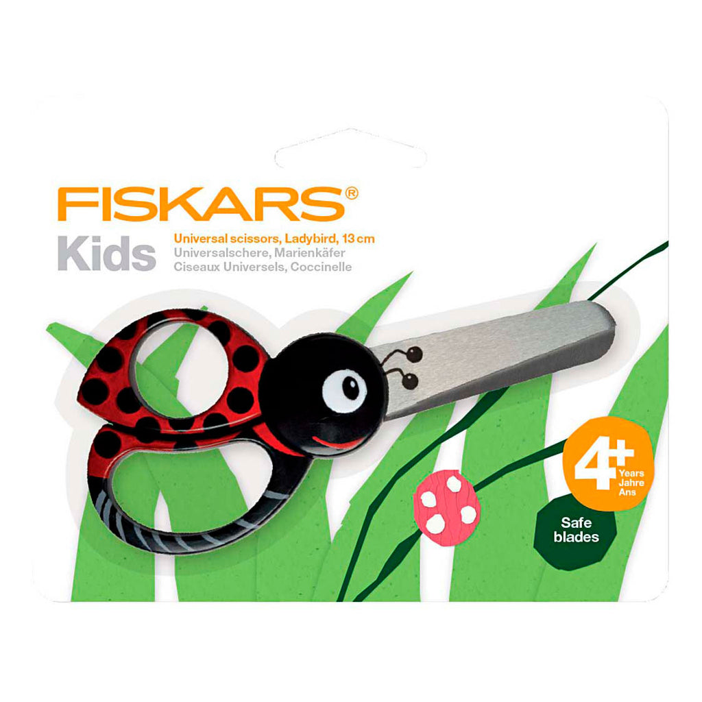Creativ Company - Creativ Company Fiskars kinderschaar met dierenmotief lieveheersbeestje - 13cm