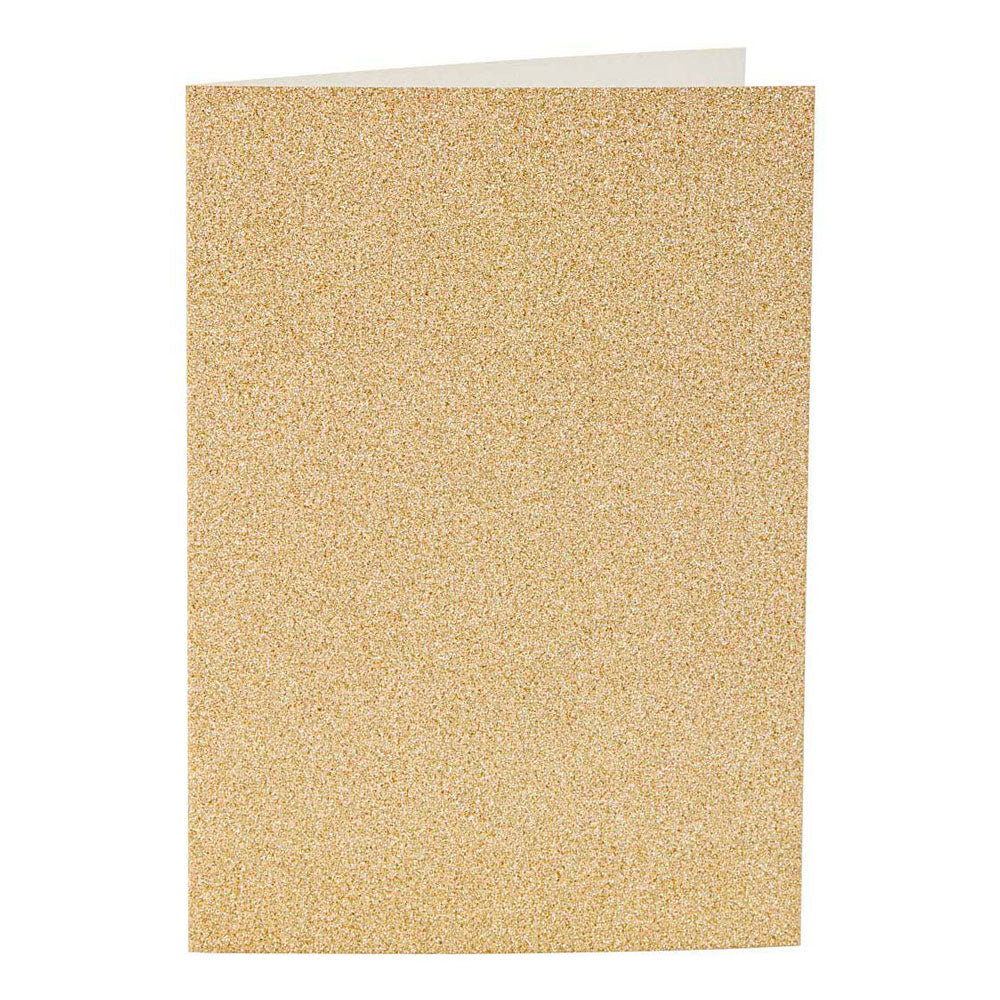 Creativ Company - Creativ Company Kaarten en enveloppen 105x15cm glitter goud - 4 stuks