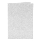 Creativ Company - Creativ Company Kaarten en enveloppen 105x15cm glitter zilver - 4 stuks