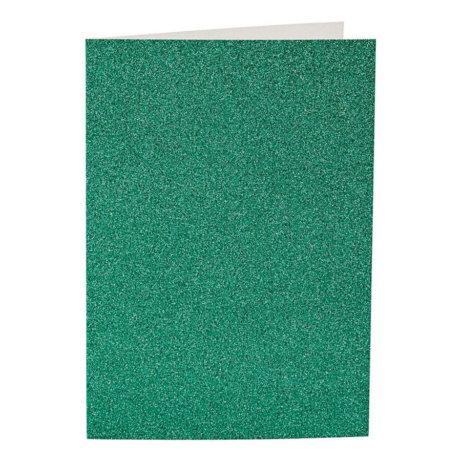 Creativ Company - Creativ Company Kaarten en enveloppen 105x15cm glitter groen - 4 stuks