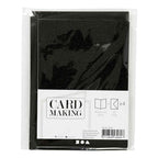 Creativ Company - Creativ Company Kaarten en enveloppen 105x15cm glitter zwart - 4 stuks