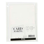Creativ Company - Creativ Company Kaarten en enveloppen 105x15cm glitter wit - 4 stuks