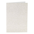 Creativ Company - Creativ Company Kaarten en enveloppen 105x15cm glitter wit - 4 stuks