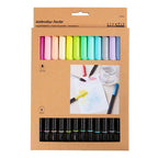 Creativ company dubbelzijdige aquarelmarker - 12 kleuren