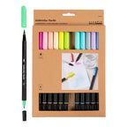 Creativ company dubbelzijdige aquarelmarker - 12 kleuren