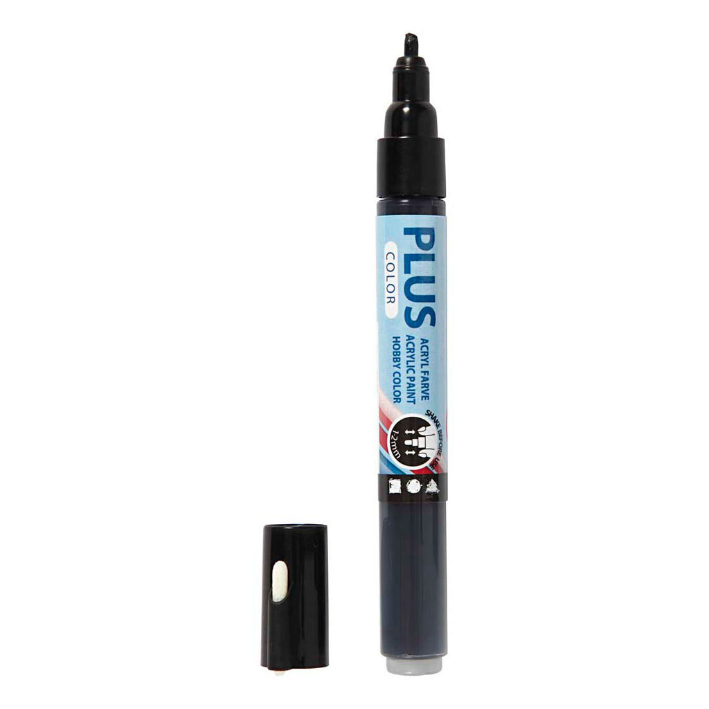 Creativ company plus color marker 1-2mm - zwart