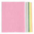 Creativ company hobbyvilt a4 dikte 2mm pastelkleuren - 10st.