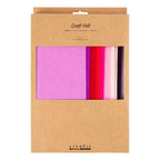 Creativ Company - Creativ Company Hobbyvilt a4 dikte 2mm paars en roze harmonie - 10 stuks