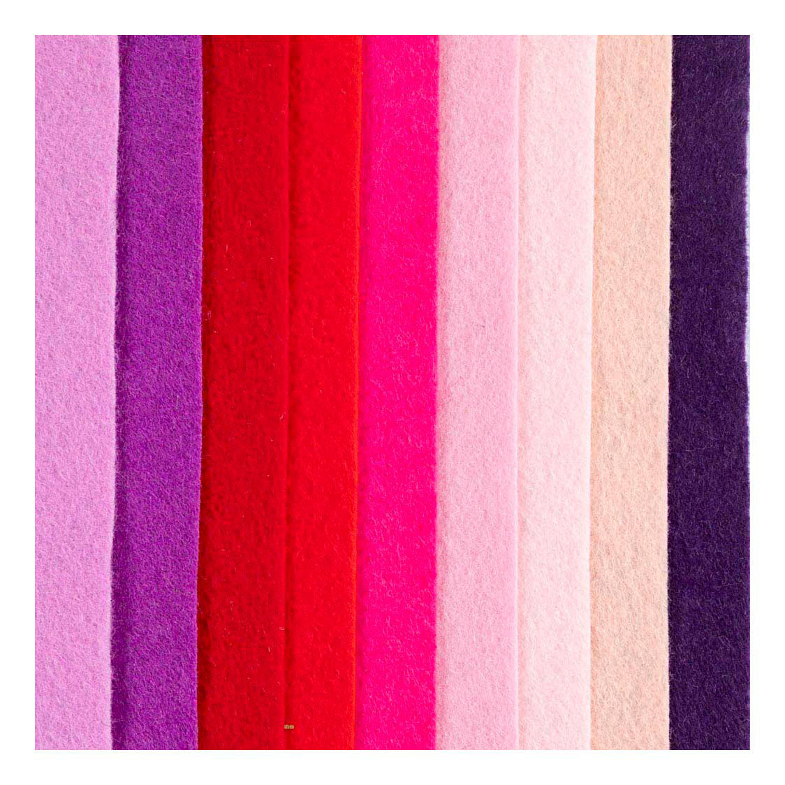 Creativ Company - Creativ Company Hobbyvilt a4 dikte 2mm paars en roze harmonie - 10 stuks