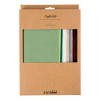 Creativ company hobbyvilt a4 dikte 2mm naturel kleuren - 10st.