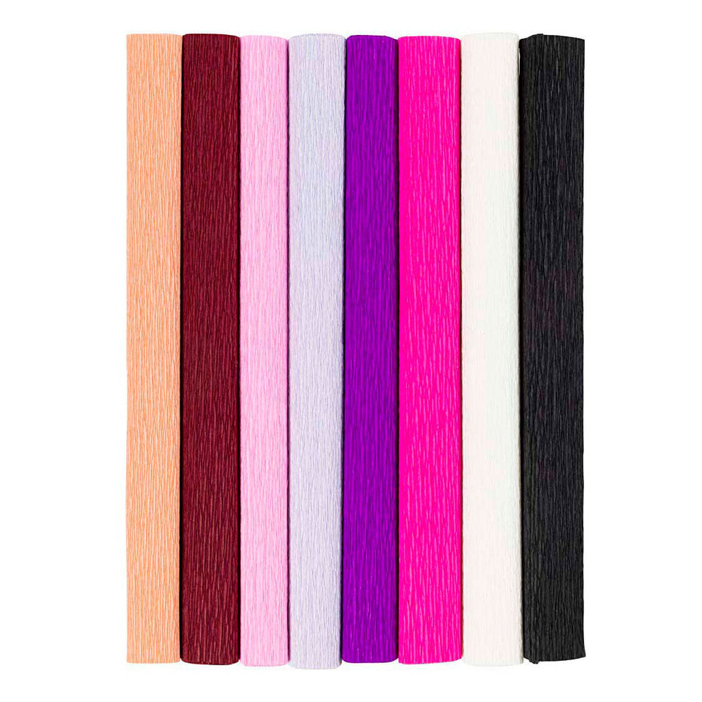 Creativ Company - Creativ Company Crepepapier paars en roze harmonie - 8st.