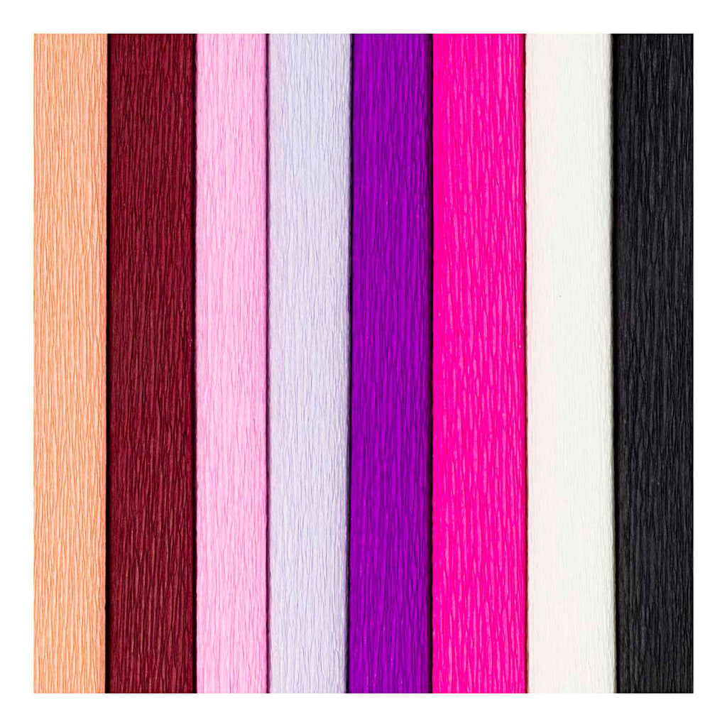 Creativ Company - Creativ Company Crepepapier paars en roze harmonie - 8st.