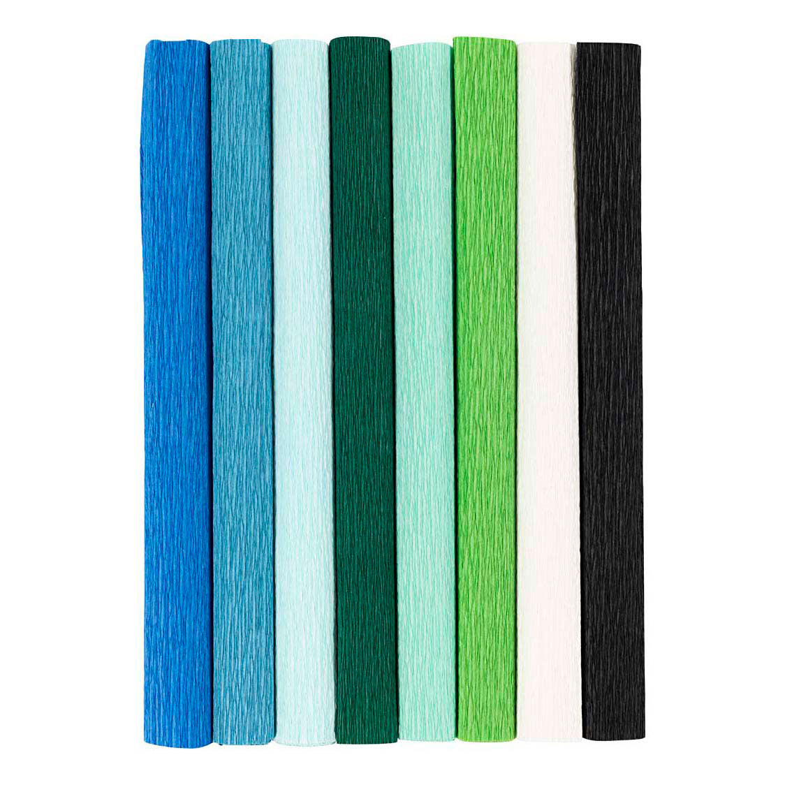 Creativ Company - Creativ Company Crepepapier blauw en groen harmonie - 8st.