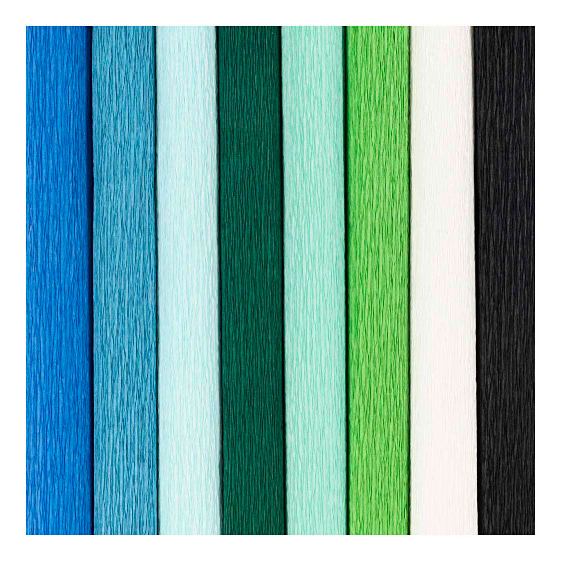 Creativ Company - Creativ Company Crepepapier blauw en groen harmonie - 8st.