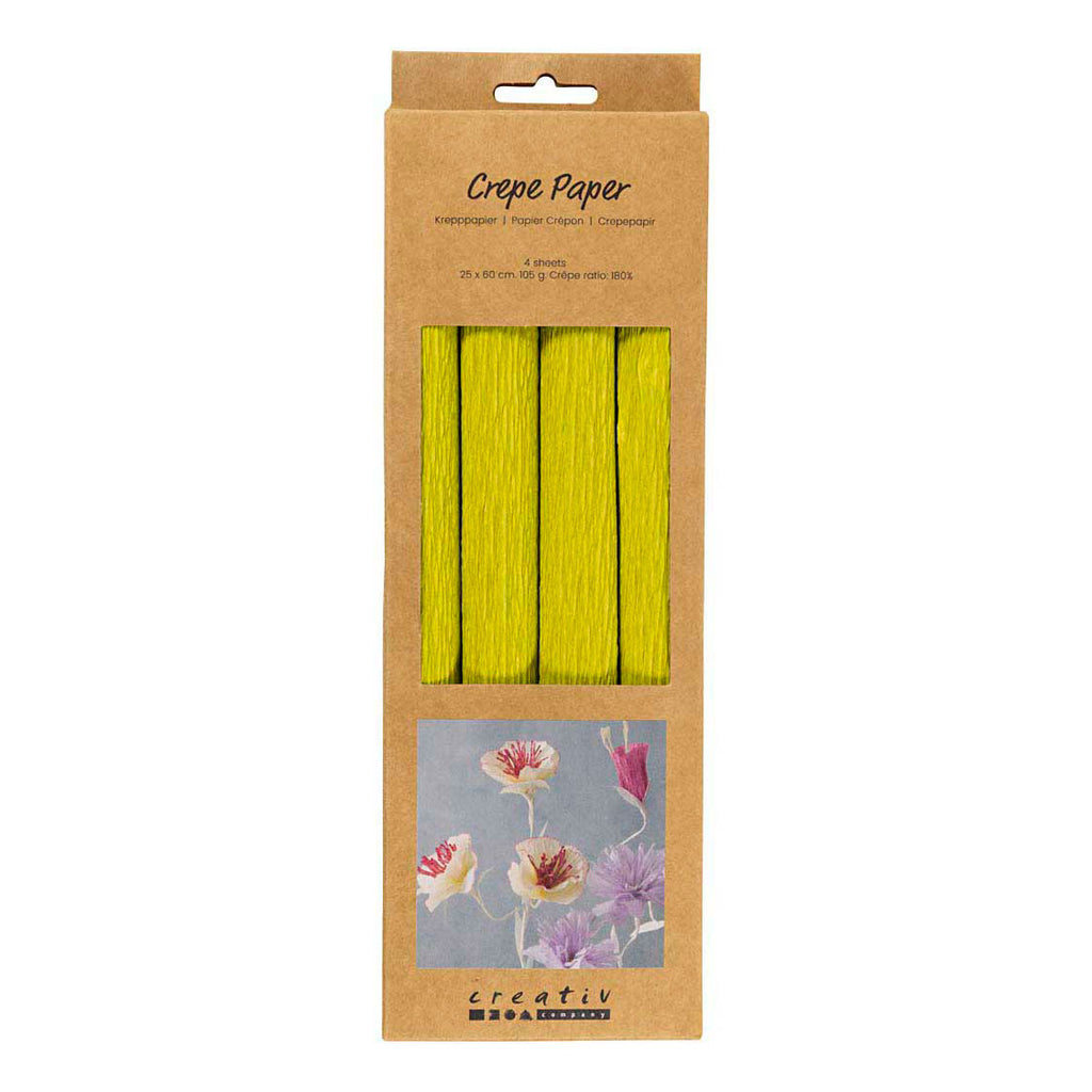Creativ Company - Creativ Company Crepepapier lichtgroen - 4 stuks