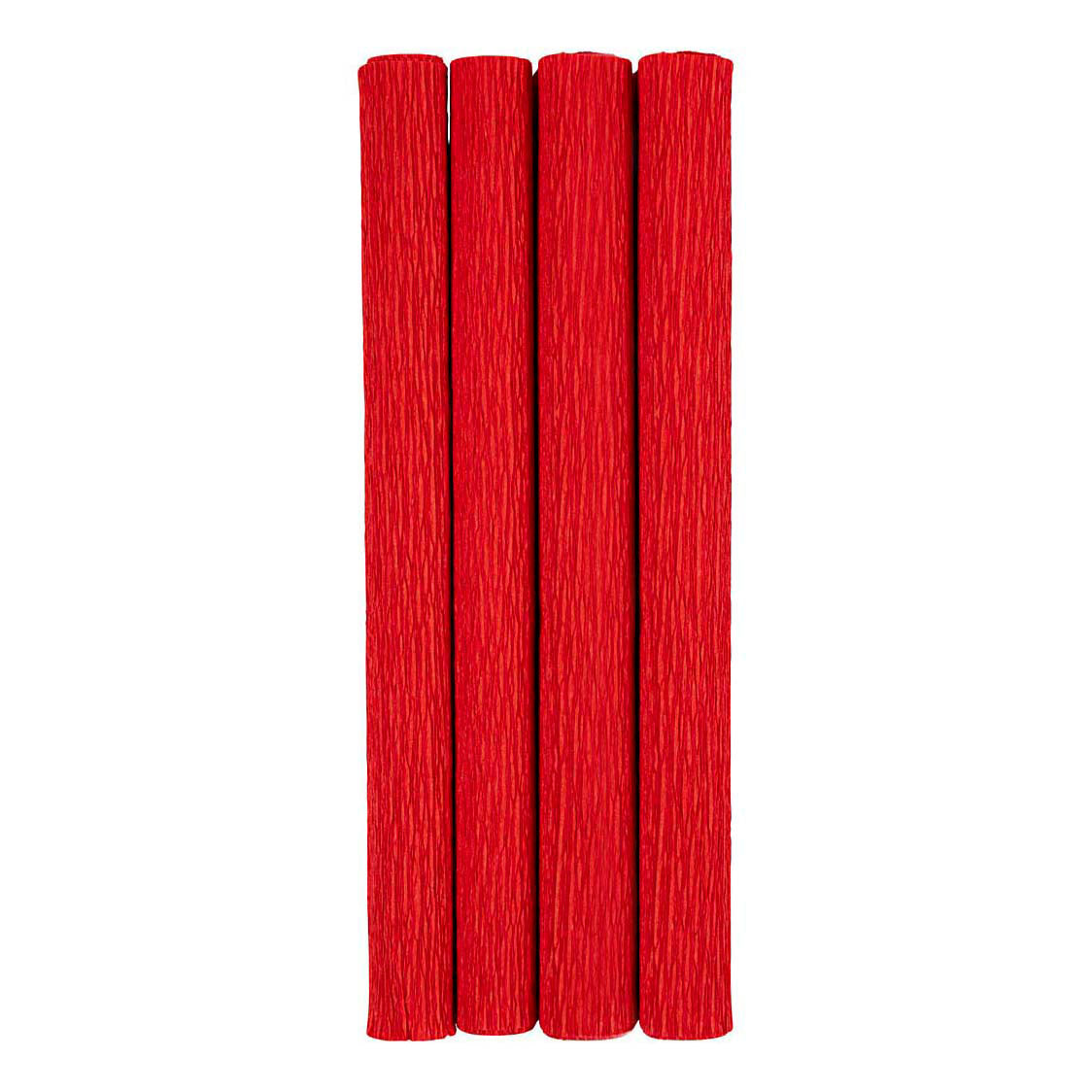 Creativ Company - Creativ Company Crepepapier rood - 4 stuks