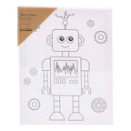 Creativ company schildercanvas met print robot - 24x30cm