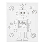 Creativ company schildercanvas met print robot - 24x30cm