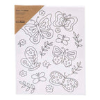 Creativ company schildercanvas met print vlinders - 24x30cm
