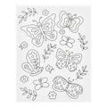 Creativ company schildercanvas met print vlinders - 24x30cm