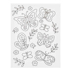 Creativ company schildercanvas met print vlinders - 24x30cm