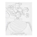 Creativ Company - Creativ Company Schildercanvas met print boeket in vaas - 24x30cm
