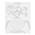 Creativ Company - Creativ Company Schildercanvas met print boeket in vaas - 24x30cm
