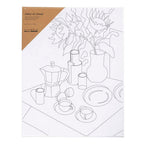 Creativ company schildercanvas met print onbijttafel - 24x30cm