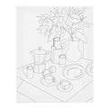 Creativ company schildercanvas met print onbijttafel - 24x30cm