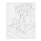 Creativ company schildercanvas met print onbijttafel - 24x30cm