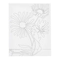 Creativ company schildercanvas met print grote bloemen - 24x30cm