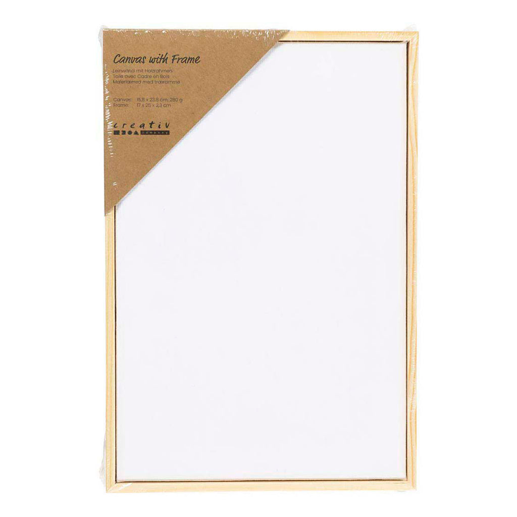 Creativ Company - Creativ Company Gespannen canvas met lijst 280gr. 158x238cm - wit