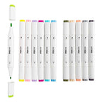 Creativ company tekenstift lijndikte 1+8mm pastelkleuren - 12st.