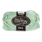 Creativ company katoengaren afm 8 8 l: 80-85 m mint groen - 50gr.