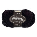 Creativ company katoengaren afm 8 8 l: 80-85 m zwart - 50gr.