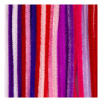 Creativ Company - Creativ Company Chenille 6mm x 30cm paars en roze harmonie - 25st.
