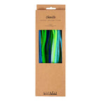 Creativ company chenille 6mm x 30cm groen en turquoise harmonie - 25st.
