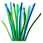 Creativ Company - Creativ Company Chenille 6mm x 30cm groen en turquoise harmonie - 25st.