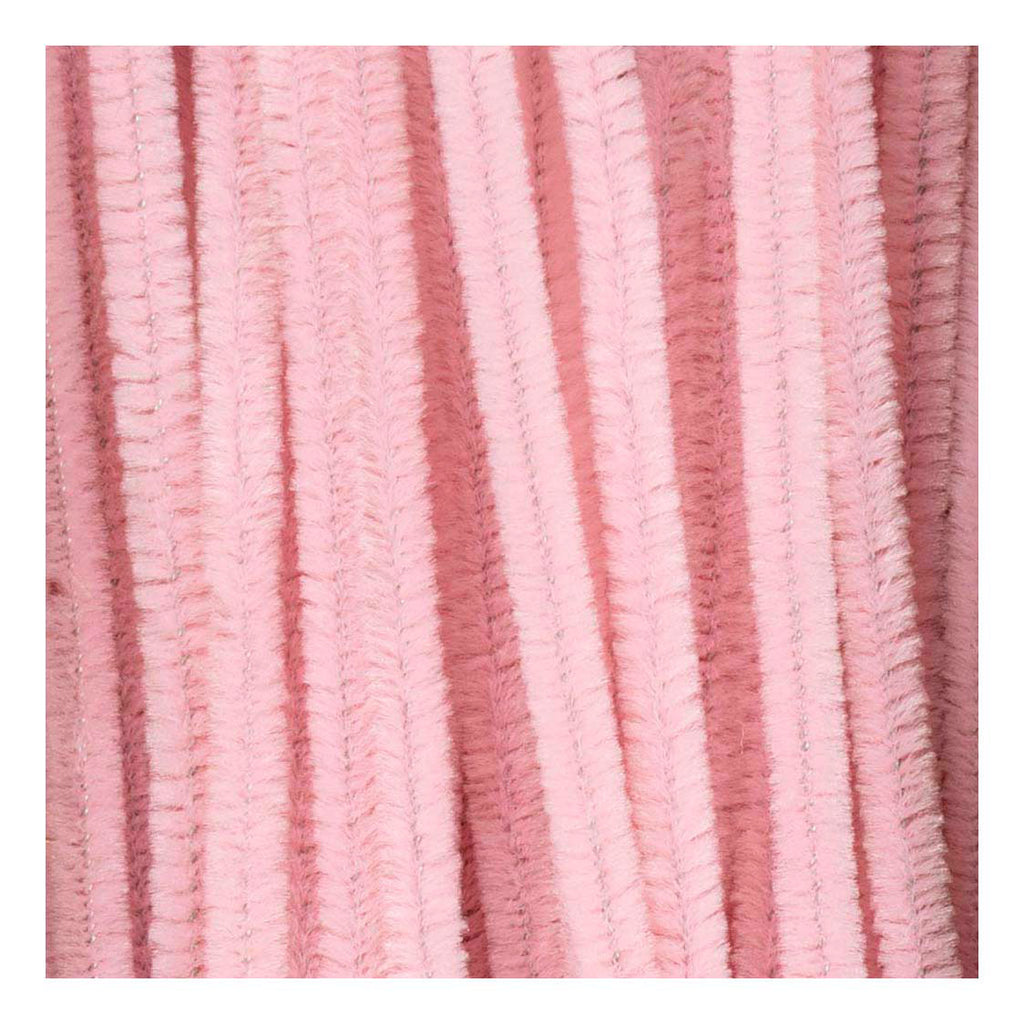 Creativ company chenille 6mm x 30cm roze - 50st.