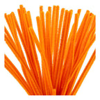 Creativ Company - Creativ Company Chenille 6mm x 30cm oranje - 50 stuks