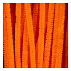 Creativ Company - Creativ Company Chenille 6mm x 30cm oranje - 50 stuks