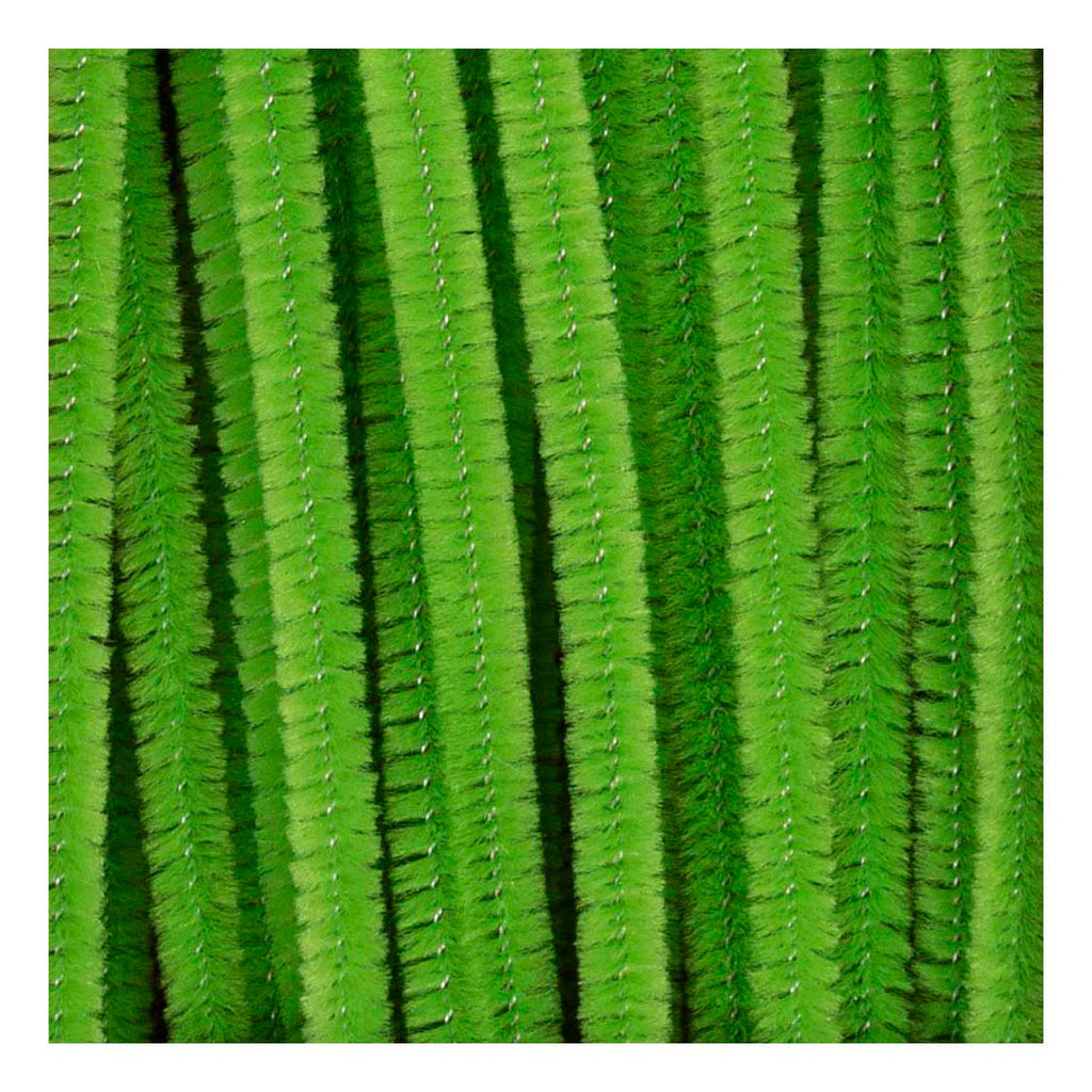 Creativ Company - Creativ Company Chenille 6mm x 30cm lime groen - 50 stuks