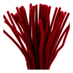 Creativ company chenille 6mm x 30cm donkerrood - 50st.