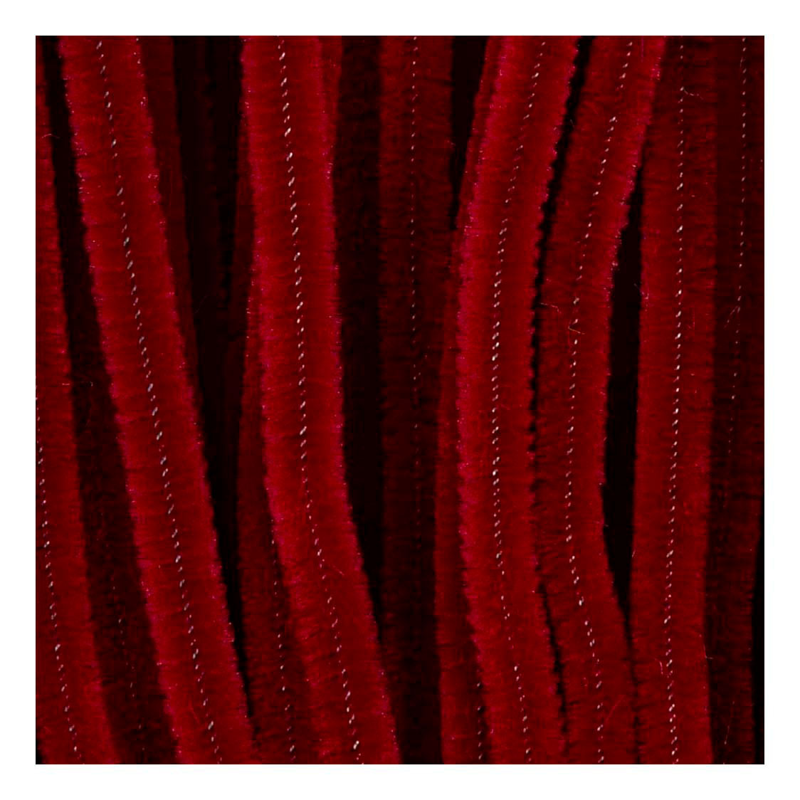 Creativ Company - Creativ Company Chenille 6mm x 30cm donkerrood - 50 stuks