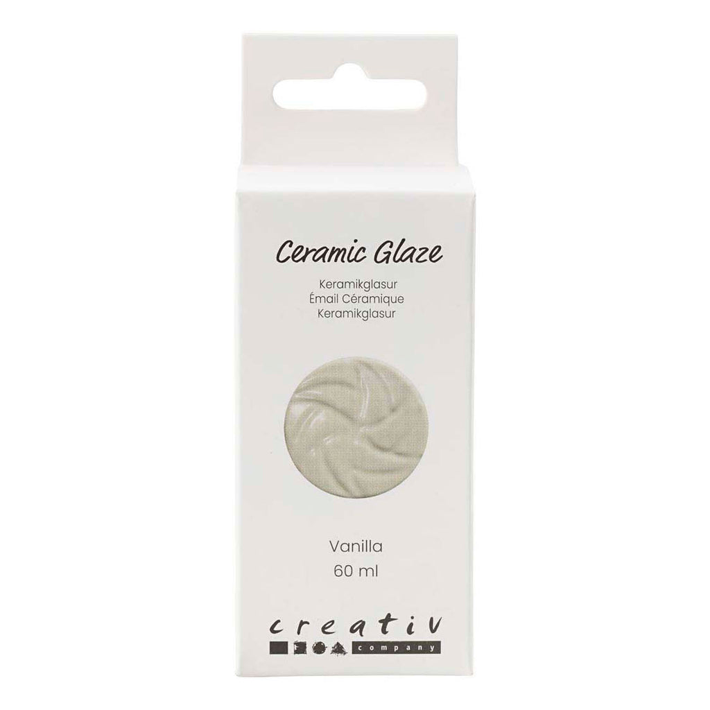 Creativ company keramiek glazuur 984-1101 c dekkend vanilla - 60ml