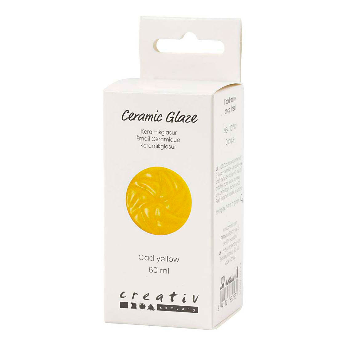 Creativ Company - Creativ Company Https://www.cchobby.nl/keramiek-glazuur-984-1101-c-dekkend-cad-yellow-60-ml-1-doosje