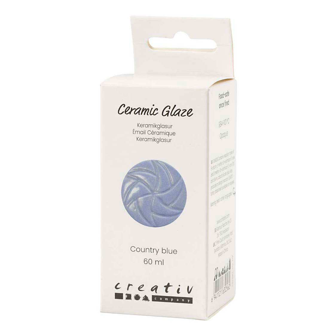 Creativ Company - Creativ Company Https://www.cchobby.nl/keramiek-glazuur-984-1101-c-dekkend-country-blue-60-ml-1-doosje