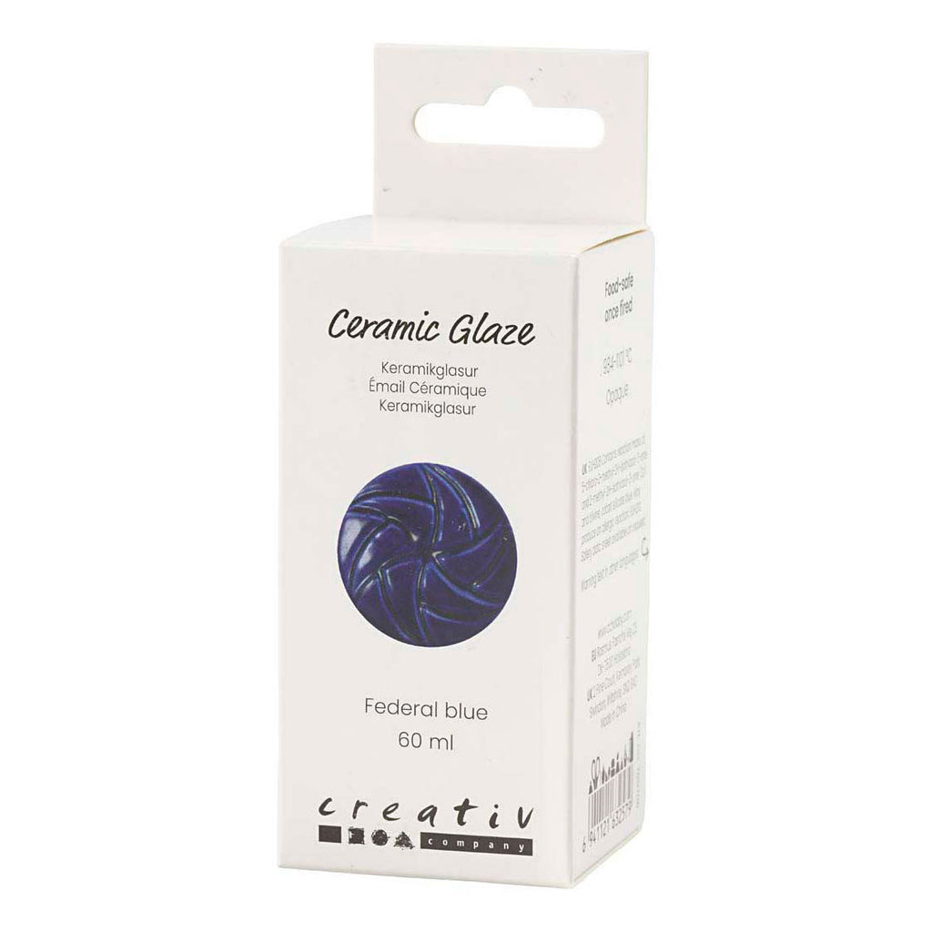Creativ Company - Creativ Company Https://www.cchobby.nl/keramiek-glazuur-984-1101-c-dekkend-federal-blue-60-ml-1-doosje