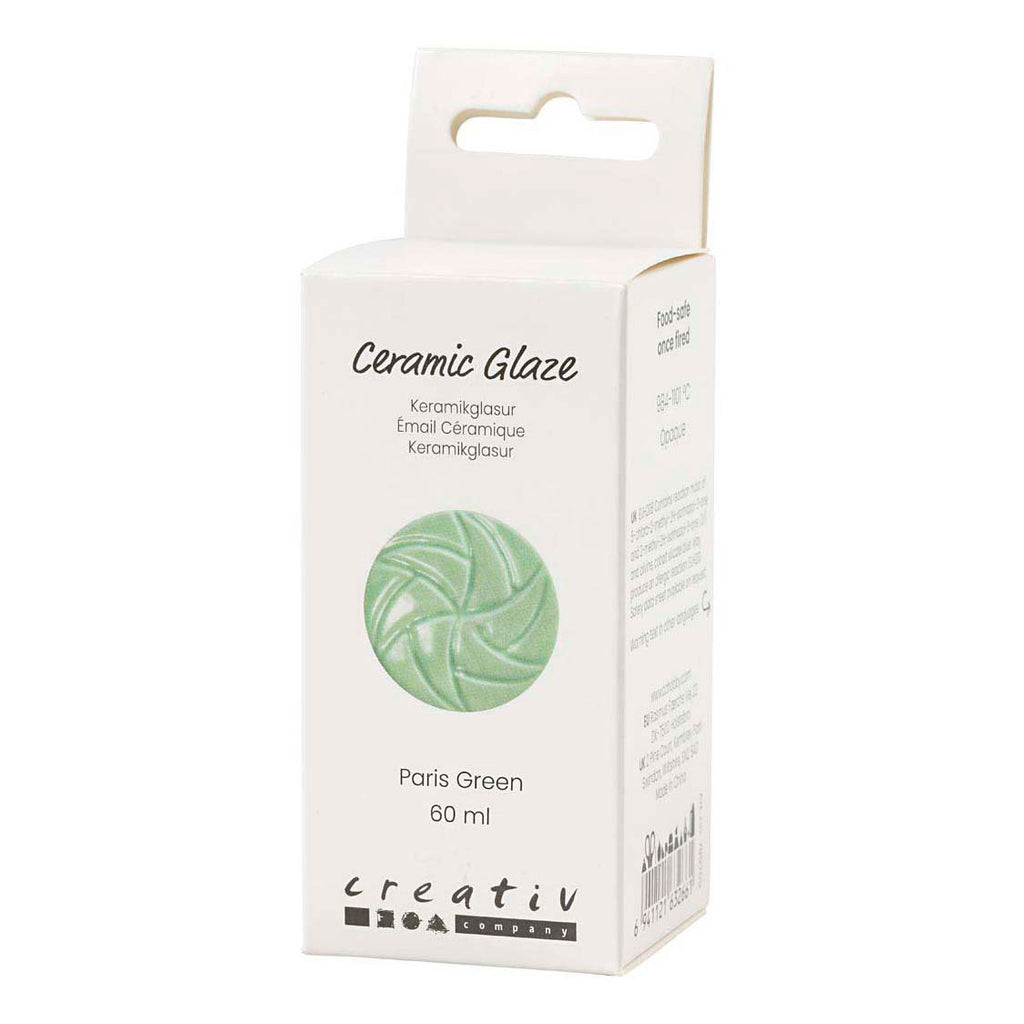 Creativ company keramiek glazuur 984-1101 c dekkend paris green - 60ml